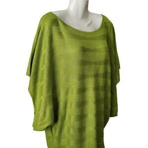 ASHLEY STEWART GREEN BATWING SWEATER SIZE 14/16